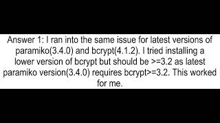 How to Fix ImportError DLL load failed while importing bcrypt The specified procedure could not be [upl. by Antonina492]