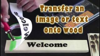 ✍ TRANSFER an Image or logo onto WOOD ✎ with Pattern with Transfer Tip  DIY ツ [upl. by Adliwa]