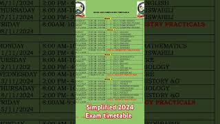 2024 KCSE Exam timetable table music love gospelmusic answer kingdommusic christiansongs [upl. by Apurk]