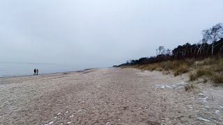 Ostsee im Baltikum  On the Beach  BALTIC sea LITAUEN  Wandertag am Winterstrand [upl. by Hardie]