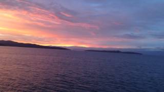 Lindo atardecer en el Ferry Tambor  Awesome Sunset Puntarenas  Paquera Costa Rica [upl. by Chiquita]