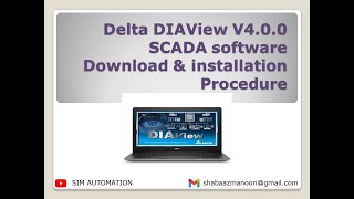 Delta DIAView V4 0 0 SCADA software Download amp installation Procedure by simautomation [upl. by Eva]