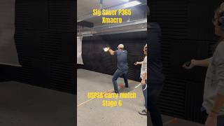 USPSA carry match stage 6 sig Sauer p365 Xmacro 9mm guns range [upl. by Kehr319]