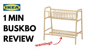 Honest IKEA Review  BUSKBO Plant Stand Rattan [upl. by Laetitia77]