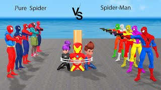 SpiderMan Teams Up with Batman to Take Down Iron Man GAME GTA 5 superhero  Siêu nhân nhện [upl. by Timon]