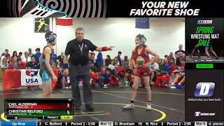 Mat 9 77 Cael Alderman Team Kansas Red Vs Christian Belford Oklahoma Blue [upl. by Larok]