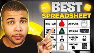 The Best Free Dhgate Reselling Spreadsheet 2024 Sp5der Airpods Cologne and more [upl. by Ardnael757]