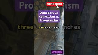 Orthodoxy vs Catholicism vs Protestantism Explained in 60 Seconds ⛪️✨inspiration christianity [upl. by Aniwde]