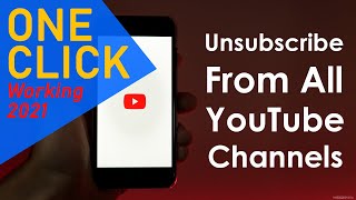 How To Unsubscribe All YouTube Channels in One Click  Mass Unsubscribe All YouTube Subscriptions [upl. by Anin370]