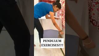 PENDULUM EXERCISES physiotherapy [upl. by Itsa]