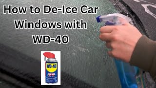 How to De Ice Your Car Windows with WD 40 [upl. by Hardan]