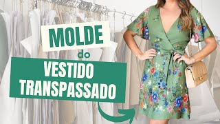 Como fazer Molde de Vestido Transpassado  parte 01 [upl. by Bancroft40]