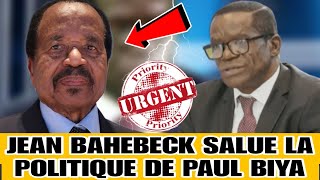 Jean Bahebeck  Un Hommage Surprenant à la Politique de Paul Biya au Cameroun [upl. by Betsey]