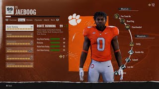 WORKING WR EDITION INSTANT 99 OVERALL GLITCH ON NCAA CFB 25 ROAD TO GLORY [upl. by Alegna]