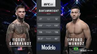 Cody Garbrandt vs Pedro Munhoz [upl. by Azeria]