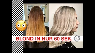 Blonde Haare in nur 60ig sec [upl. by Ahsiken]