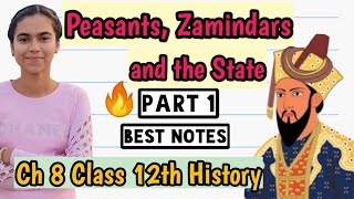 Chapter 8 Peasants Zamindars and The State I Part 1 I Class 12 History [upl. by Ianteen]