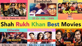 Shah Rukh Khan Best Movies List  1992  2024   Shah Rukh Khan Super Hit Movies List  Lala newz [upl. by Nellie]