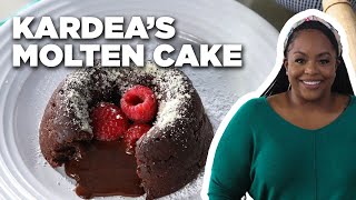 Kardea Browns Molten Chocolate Cakes  Delicious Miss Brown  Food Network [upl. by Yelsiap2]