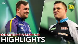 THE GREATEST COMEBACK QuarterFinals 1amp2 Highlights  202324 Paddy Power World Darts Championship [upl. by Akcirehs]