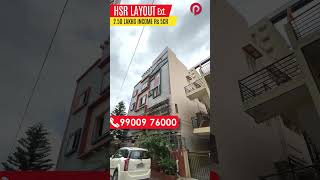 🔥House for sale in Bangalore Hsr layout  Bangalore house sale in HSR layout home house property [upl. by Wylde926]