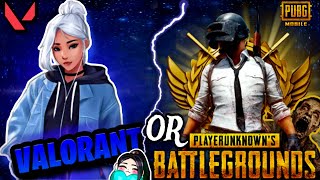 PUBG MOBILE OR VALORANT  WHICH ONE IS BETTER PUBGLIVE bgmilive [upl. by Annoyed]