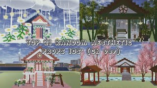 TOP 21 RANDOM AESTHETIC PROPS IDS CH VER  SAKURA SCHOOL SIMULATOR [upl. by Lebana]