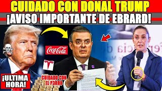 ¡SE SACUDE MEXICO EBRARD recibe LLAMADA ¡TRUMP LO AM3N4Z4 Y MEXICO DEFIENDE LOPEZ OBRADOR CLAUDIA [upl. by Lemire]