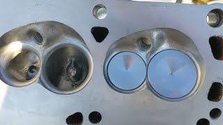 Porting How to  Polishing cylinder head combustion chambers [upl. by Vareck977]