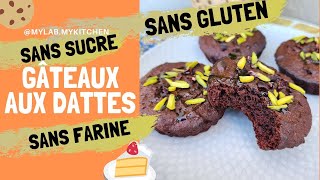 Recette gâteaux aux dattes SANS SUCRE SANS FARINE SANS GLUTEN  🍰 [upl. by Thomajan309]