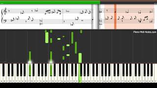 Schubert Impromptu in Gflat Op 90 No 3 Piano Tutorial Synthesia Sheet Music  midi [upl. by Karee]