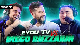 DIEGO RUZZARIN vs EYOU TV  Análisis de Replik momentos agresivos en escritas [upl. by Cartan212]