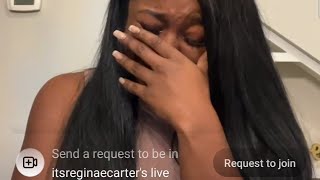 Reginae Carter Cries on IG LIVE  102422 [upl. by Dardani]