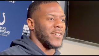 Indianapolis Colts  Zaire Franklin talks goals disappointment leadership and EJ Speed [upl. by Tacita]