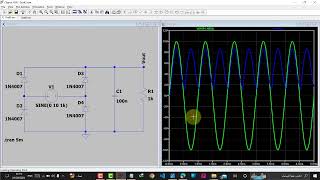 Lab2  Uncorralled Full wave Rectifier [upl. by Idissak]