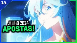 ANIMES QUE VÃO BOMBAR EM JULHO 2024 [upl. by Trik795]