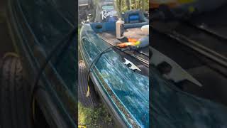 Before and after comparison of wet sanding and buffing a ranger bass boat automobile bassboat [upl. by Engis]