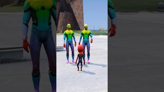 SPIDER MAN DUPLICATE CAME TO HIS HOUSE  gta5 shorts shortsfeed ironman [upl. by Maiocco]