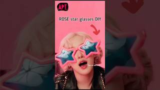 APT Star Glasses DIY shorts craft artandcraft rose rosé brunomars youtubeshorts papercraft [upl. by Anabella4]