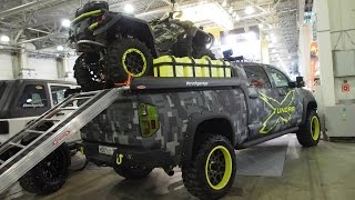 XTundra  Toyota Tundra CrewMax Cab Truckgarage Offroad Tuning 520ps  Moscow Offroad Show 2015 [upl. by Squier738]