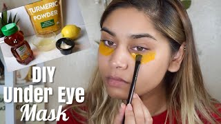 How to Brighten Under Eyes with DIY Tumeric Face Mask [upl. by Efinnej726]