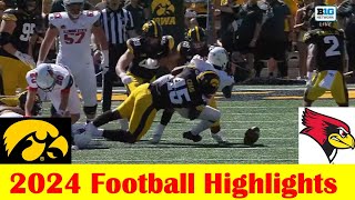 Illinois State vs 25 Iowa Football Game Highlights 8 31 2024 [upl. by Hyacinthia356]