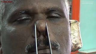 Best Relaxing Nose Massage for ManASMR Style [upl. by Hilarius691]