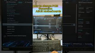 How to change PCIE generation ASUS Mobo rambo asus [upl. by Ajnot]