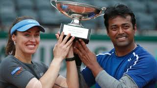 Leander Paes A Career Accomplishment with Martina Hingis [upl. by Atnwahs]