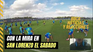 BOCA HOY pone la mira en San Lorenzo con la ilusión de recuperar lesionados [upl. by Mona]