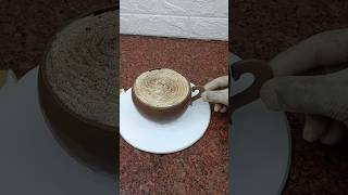 coffee cup cake decorating ideas youtubeshorts shorts coffeechocolate viral [upl. by Cordier]