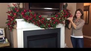 How To Create a Spectacular Christmas Garland for Your Mantel Full Length [upl. by Hound]