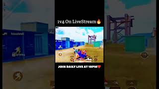 1v4 on LiveStream🔥SethOPisLive bgmi pubg shorts viral trending trevogaming albedoplays [upl. by Nappy]