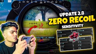 BGMI 28 UPDATE ZERO RECOIL SENSITIVITY🔥FOR LASER SPRAYS BGMIPUBG ANDROIDIOS Mew2 [upl. by Ahsieyk]